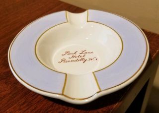 Park Lane Hotel Ashtray Ridgway Potteries Hotel Ware Piccadilly W.  1.  4.  5 "