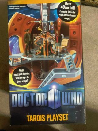 DOCTOR WHO - 2010 11th DOCTOR Highly Detailed TARDIS Console Room Playset MISB 2