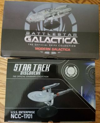 Eaglemoss Battlestar Galactica And Discovery Enterprise