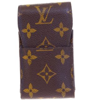 Auth Louis Vuitton Etui A Cigarette Case Monogram Leather Brown M63024 01ef114