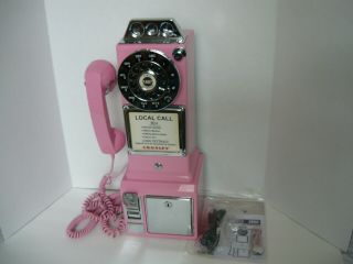 Crosley 1957 Pink Phone Wall Mount Telephone