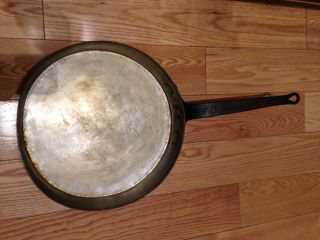 LARGE DUPARQUET Antique Copper Frying Pan Made in York Rare 3