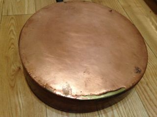 LARGE DUPARQUET Antique Copper Frying Pan Made in York Rare 5
