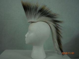 Porcupine Roach,  White,  15 Inch In/ Out,  White Yarn Base