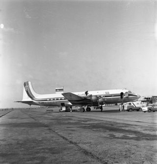 Saudi Arabian Al,  Douglas Dc - 6,  Hz - Adb,  Heathrow,  In 1967?,  Large Size Negative