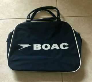 Vintage Boac British Airways Travel Carry On Tote Bag