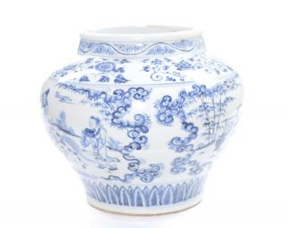 A Fine Chinese Blue and White Porcelain Jar 3