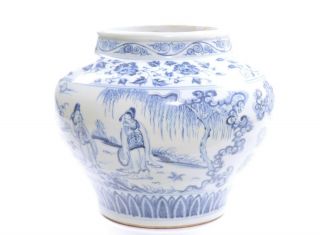 A Fine Chinese Blue and White Porcelain Jar 7