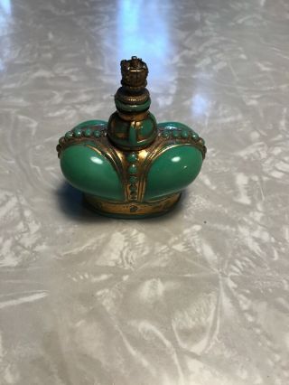 Very Rare Vintage Jadite Prince Matchabelli Perfume Bottle Numbered