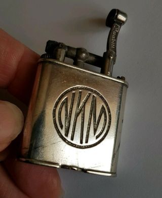 Art Deco 1930s Alfred Dunhill Patent 143752 Cigarette Lighter " Nkm " For Repair