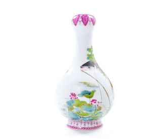 A Very File Chinese Famille Rose Porcelain Vase 6