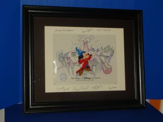 Millennium Magic Disney Mickey Mouse (sorceror) Ltd.  Ed 1000 Cel Signed/framed
