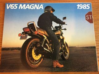 Vintage 1985 Honda V65 Magna Motorcycle Sales Brochure