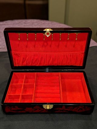 Vintage Asian Inspired Jewelry Box