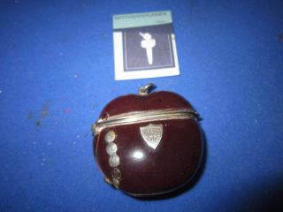 C.  1908 Australian Burra Bean Nut Match Holder Vesta Case Match Safe Striker