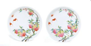 A Chinese Famille Rose Porcelain " Peach " Dishes