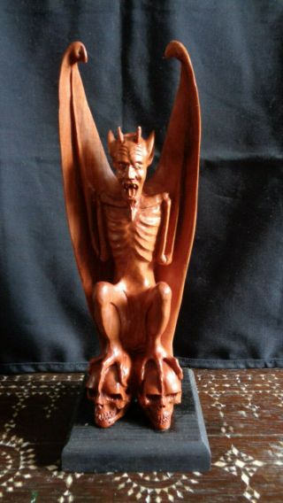 Awesome Hand - Carved Wooden Devil,  Lucifer,  Satanic,  Wicca,  Witch,  Not Athame