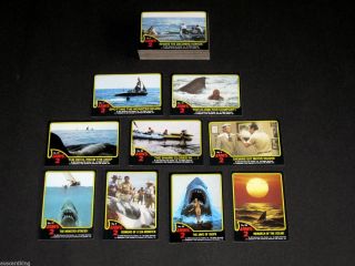 Jaws II (2) The Movie - Complete Trading Card Set (59,  11) - 1978 Topps - NM 3