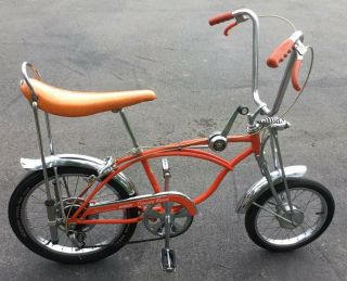 1969 Schwinn Stingray Orange Krate 5 Speed Boys Bicycle Paint