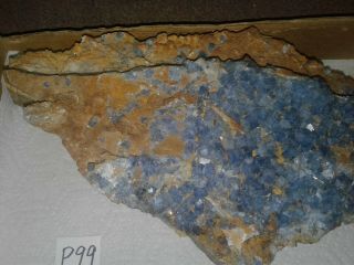 large specimen of blue fluorite,  Royal Flush mine,  Bingham,  Mexico P99 3