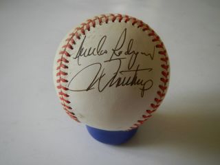 Aurelio Rodriguez & Jim Northrup Autographed Baseball - Detroit Tigers