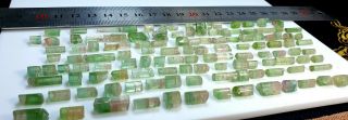 43 Gram Bi Color Terminated Tourmaline Crystals From Afghanistan.  `