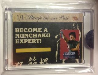 2019 Break The Bar Jackie Chan 1/1 Stamp On Our Past Newspaper Relic Stamp