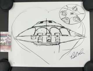 Bob Lazar Signed 16x20 Poster Area 51 & Flying Saucers Print Jsa Authentication