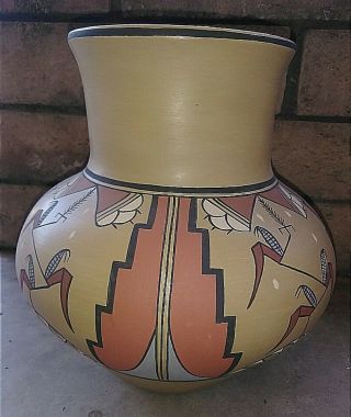 Pojoaque Pueblo Pottery Large Polychrome Vace By Joe And Thelma Talachy 8
