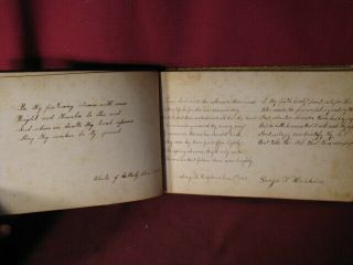 Antique Autograph Album 1848 Tottenville Staten Island,  Camden NY,  Fair Haven Ct 4