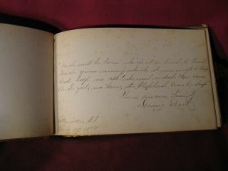 Antique Autograph Album 1848 Tottenville Staten Island,  Camden NY,  Fair Haven Ct 7
