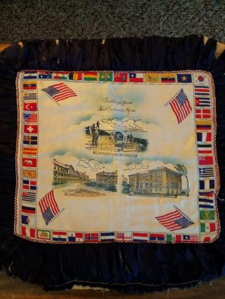 Greetings From Fort Andrews,  Mass Pillow Cover
