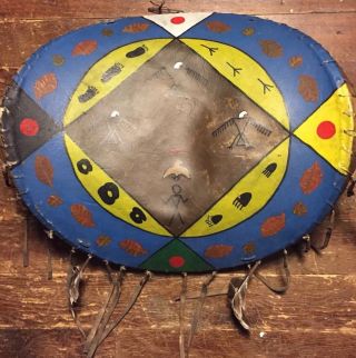 Native American Painted War Shield