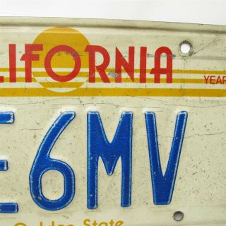 Vtg California Sunset License plate Ham radio Personalized 2