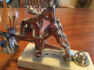1931 Liberty Action Twins Mascot,  Hood Ornament With Acorn Nut 10