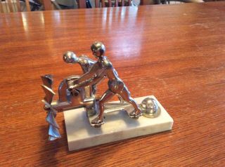 1931 Liberty Action Twins Mascot,  Hood Ornament With Acorn Nut