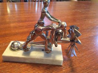 1931 Liberty Action Twins Mascot,  Hood Ornament With Acorn Nut 5