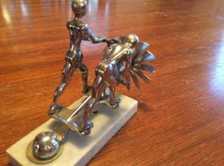 1931 Liberty Action Twins Mascot,  Hood Ornament With Acorn Nut 6