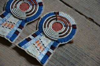 Quilled keyhole,  quillwork,  beadwork,  moccasins,  pipebag 2