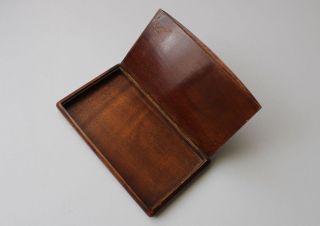 Vintage Wooden Thin Tobacco Cigarette Case Box Engraved Hand Made Yugoslavia