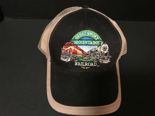 Baseball Hat Cap Great Smokey Mountains Railroad Train Logo Bryson City Nc Adj.