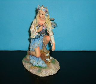 Christine Haworth Faerie Fairy Leonardo Figurine Ltd Ed Ornament Blue Diamond