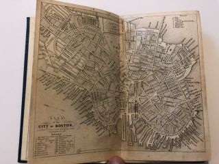Antique 1842 Boston Massachusetts Almanac City Directory Book EB - 1 4