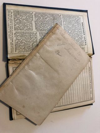 Antique 1842 Boston Massachusetts Almanac City Directory Book EB - 1 6