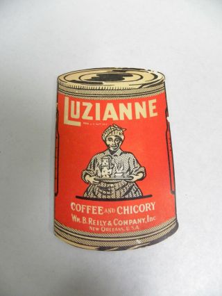 Vintage Antique Luzianne Coffee & Chicory Advertising Sewing Needle Card (a5)