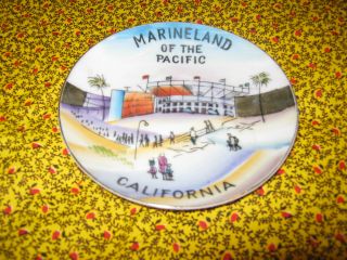 Vintage Marineland Of The Pacific Miniature Souvenir Ew Hand Painted Plate Japan