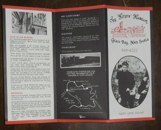 C1980 Advertising Brochure Glace Bay Cape Breton Canada Miners Museum