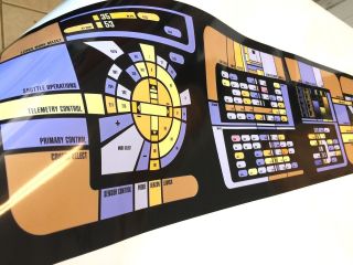 Star Trek Prop Tng Voyager Ship Master Computer Transligh Print