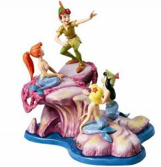 Wdcc Peter Pan & The Mermaids: Spinning A Spellbinding Story Mib W/ 4006675