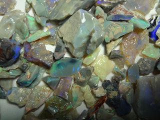 360.  15 Carats Of Natural Lightning Ridge Rough Opal.  Lapidary Use,  Opal Cutting